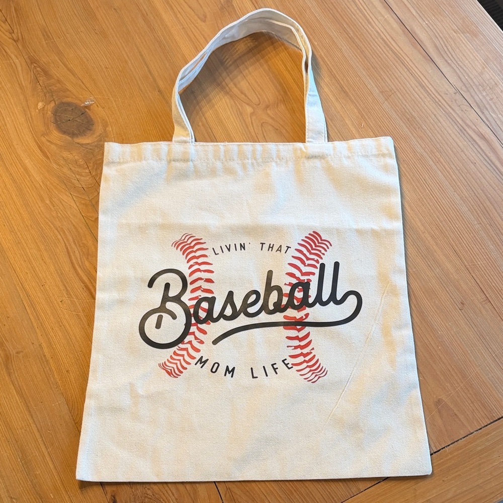 Baseball Mom Life Tote Bag (NEW)